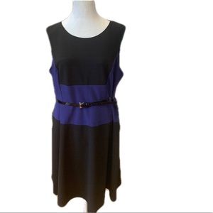 Tommy Hilfiger Black and Blue Dress size 14 A shape Dress